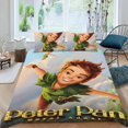 thumbnail image 2 of Peter Pan Conjunto de sábanas temático, trío de piezas, cómodo y amigable con la piel, diseño único, regalo de decoración para el hogar para familiares, amigos y fans,140cm *210cm, 2 of 6