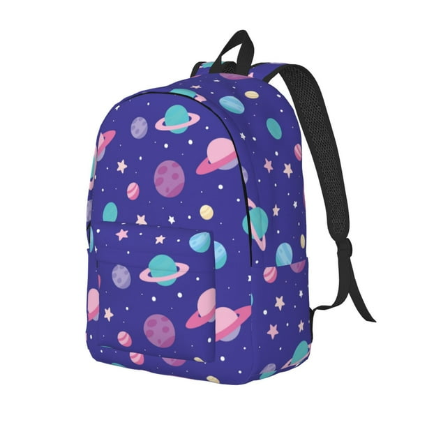 Easygdp Space Mochila de Lona Resistente para Laptop, Compatible con Laptops de 15 a 17 pulgadas, Ideal para Escuela, Trabajo y Viajes-Medium