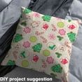 thumbnail image 2 of Homewish Girly Pink Snowflake 01 for Teen, Christmas Tree Snowman Room Decor Fabric by the Yard, Santa Claus Socks Sewing Fabric, Microfiber Bedroom Decor, 2 of 6