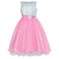 thumbnail image 1 of Robe de Demoiselle d'Honneur Rose à Sequins pour Filles 4 Ans, 1 of 6