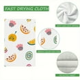 thumbnail image 4 of Eveokoki Kitchen Tea Towel - Quick Dry Polyester Cloth Dish Towels for Kitchen Drying - Premium Quick Dry Towel (Lemon Kiwi Apple, Set of 2), 4 of 5