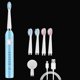 thumbnail image 3 of Cepillo de dientes eléctrico ajustable de 6 velocidades, resistente al agua, cepillado y lavado, cepillo de dientes eléctrico sónico inteligente dos en uno, 3 of 5
