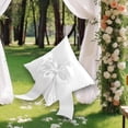thumbnail image 1 of Almohada portadora de anillo, cesta de niña de flores de boda, decoración de boda, cinta de arco de hadas, cesta de flores de arco, almohada portadora Almohada de boda, 1 of 8