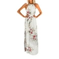 thumbnail image 1 of Pompotops Robe Longue Maxi Bohème d'Été Imprimée Soirée Plage Florale pour Femmes, 1 of 6