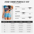 thumbnail image 5 of Fuzoiu Hanging Orchids Floral Blue Print Women's Workout Shorts,Workout Biker Shorts Women,Exercise Fitness Shorts,Scrunch Short, Athletic Shorts for Gym Yoga Running Sport Active-Medium, 5 of 8