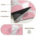 thumbnail image 6 of Pink Dahlia Area Rug 5x7 FT, Non Slip Bedroom Throw Carpet, Farmhouse Abstract Grey Floral Patterned Washable Soft Floor Carpet Non-Shedding Rug for Dining Room Bedside Classroom Desk, 6 of 9