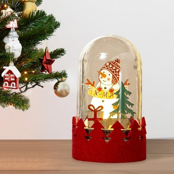 Lámpara de linterna de Navidad Adorno de luz nocturna para decoración de Baoblaze Luz de noche