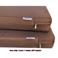 Waterresistant Outdoor 4 Pack Deep Seat Chair Patio Cushions Zipper