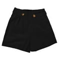 thumbnail image 6 of Babysbule Women Shorts Women's Fashion Solid Color Casual Wide Leg Ruffle Loose High Waist Shorts Pants, 6 of 7