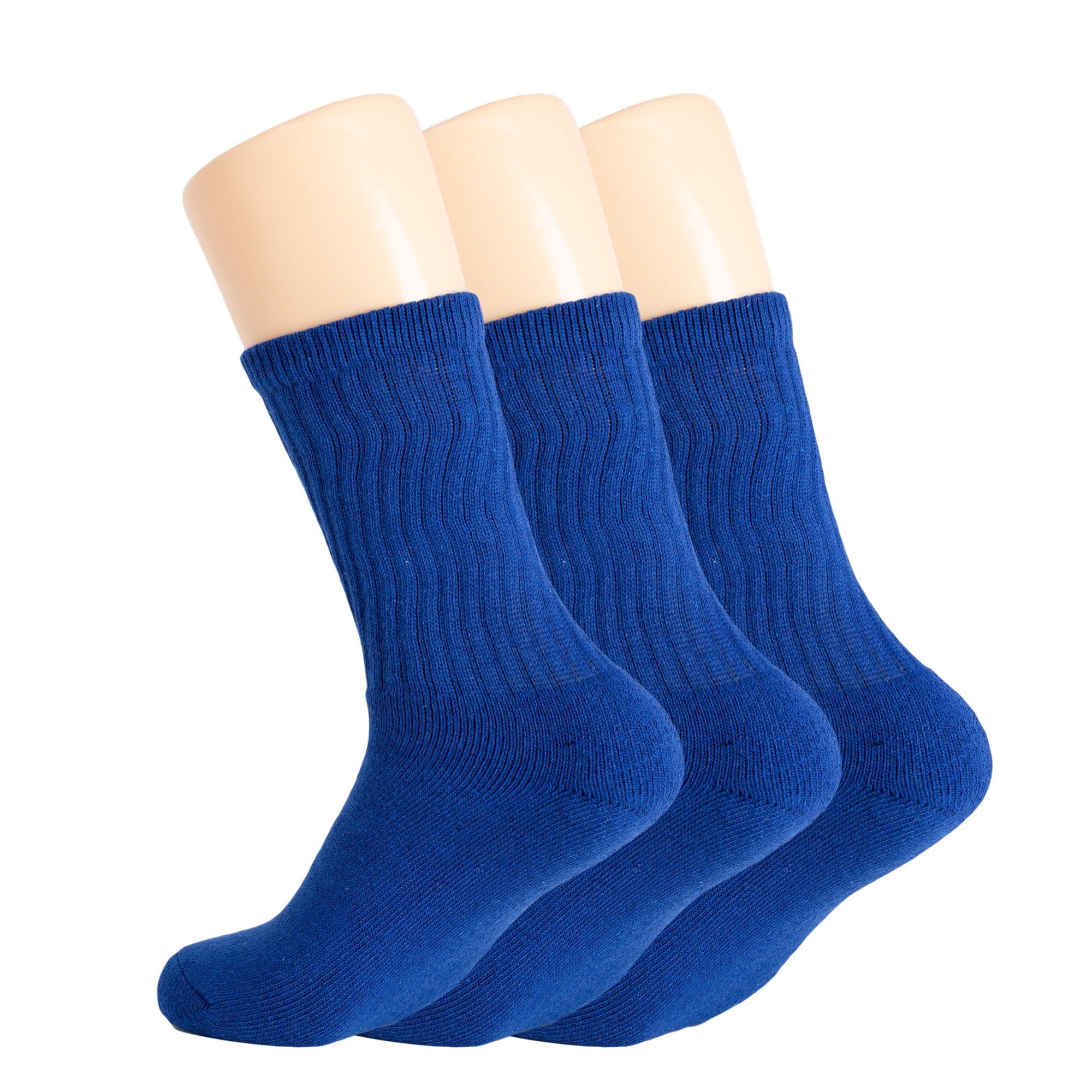 Cotton Crew Socks - Navy/Blue - TIEM