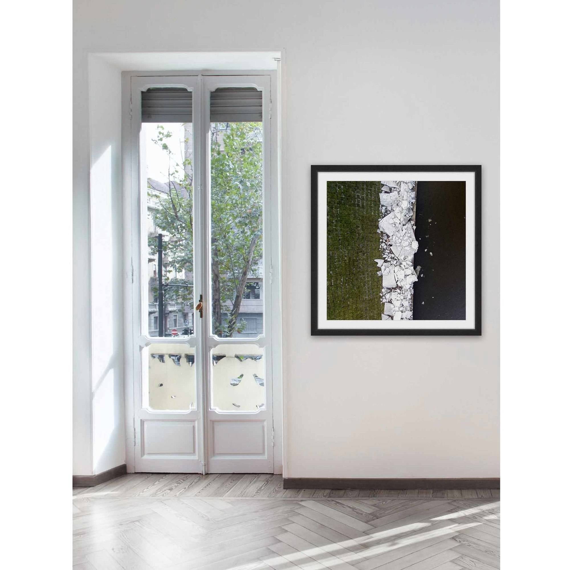 Marmont Hill "Chunky White Rocks" By Karolis Janulis Framed Painting Art Print, 12.0" x 1.5"
