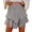 Gray, variant on Women's Mini Layered Skirt 2026 Summer Flowy Cute Tiered Skirts Boho Ruffle High Elastic Waist Short Dress