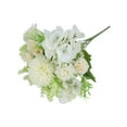 thumbnail image 2 of Ramo de rosas de seda artificial - 7 cabezas de flores con magnolia y camelia, decoración para fiestas de boda de 32" de altura, 2 of 6