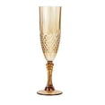 thumbnail image 4 of BalsaCircle 6 Amber Gold 8 oz Crystal Disposable Plastic Party Champagne Flutes Wedding Supplies, 4 of 8