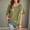 Army Green, variant on YHAJDS Women's Tops Short Sleeve Solid Color Neck Casual Blouse Spring Everyday Top