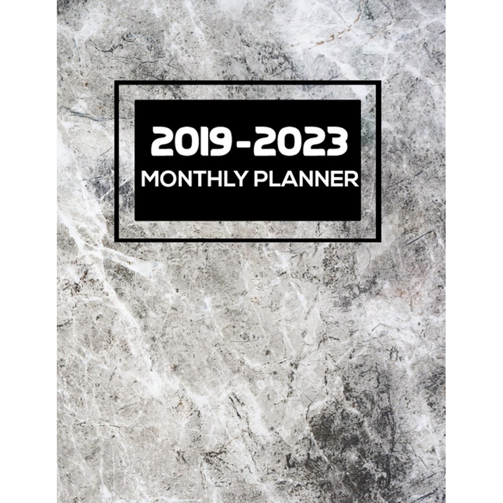 2023 Calendar 8 5 X 11 20192023 Monthly Planner Five Year 60 Month Calendar Planner, 8.5 x 11" Marble Walmart