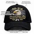 thumbnail image 3 of DD-214 Veteran Hat for Men DD-214 Embroidered Military Baseball Cap Veteran and Army Hats for Men Military Service Pride Gift Its a Veteran Thing, 3 of 8
