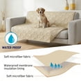 thumbnail image 4 of Kritter Planet Waterproof Dog Blanket for Couch, Washable Pet Couch Cover, Non-slip Bed Sofa Furniture Protector Mat, Latte, 80''x60''., 4 of 8