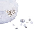 thumbnail image 4 of DALX 260pcs Earring Backs Replacements Set Hypoallergenic Jewelry Making Ear Studs Stoppers Clutch Earring Backs, 4 of 6