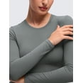 thumbnail image 4 of CRZ YOGA Softembrace Long Sleeve Shirts for Women Casual Tops Soft Basic T-Shirts, 4 of 6