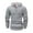 #543-Gray, variant on Handshe Men's Solid Color Hooded Sweatshirt, Stylish Button Detail Adjustable Drawstring Long Sleeve Pullover for Men, Urban Street Style Casual Outerwear,Plus Size
