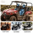 thumbnail image 4 of KUIFORTI Blue Camouflage UTV Seat Covers Seats Cover for UTV Easy to Install Rhino Accessories Bucket Seat Cover Comfortable Compatible with Rhino 700 660 450 2004-2021, 4 of 7