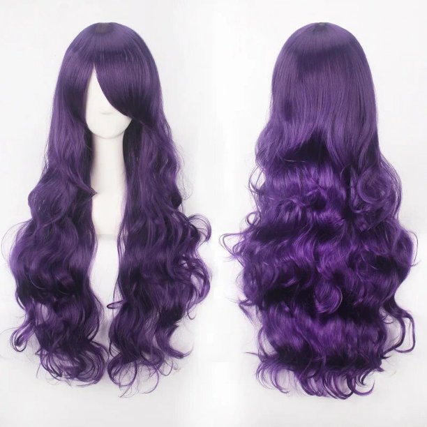 QP-pelucas sintéticas de pelo rosa, pelo suave de alta temperatura, volumen de aire, seda a granel, pelo largo y rizado, pelo de onda grande, peluca recta para Cosplay