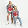 thumbnail image 6 of Women's Gameday Couture  Gray Kansas City Chiefs Arch Rivals Faded Wash Sweatshirt, 6 of 7