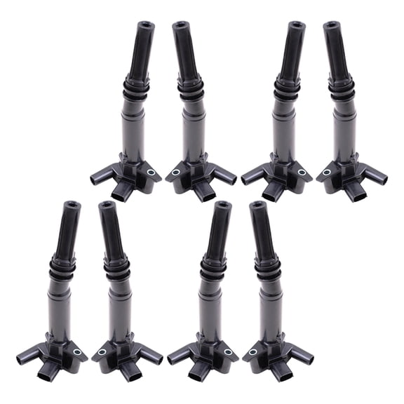 Brock Aftermarket Replacement Part Ignition Spark Plug Coils 8 Piece Set Compatible with 2011-2014 Ford F-150