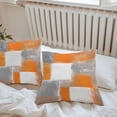 thumbnail image 5 of Orange Grey Abstract Art Outdoor Pillow Covers Pack of 2 White Graffiti Retro Gradient Waterproof Throw Pillow Covers Decorative Cushion Cases for Patio Garden Tent Balcony Couch 16x16 inch, 5 of 8