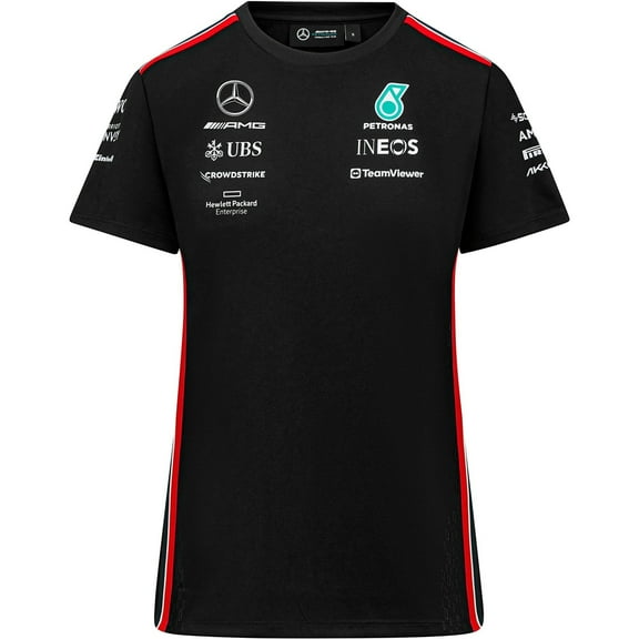 Mercedes AMG Petronas F1 Women's Driver T-Shirt - Black/White