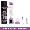 thumbnail image 2 of BLENDi Pro+ Ice Crushing Cordless Portable Blender 17oz USB-C Rechargeable, Purple, 2 of 4