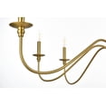 thumbnail image 7 of Living District Rohan 42" 6-Light Transitional Metal Chandelier in Satin Gold, 7 of 7