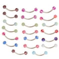thumbnail image 5 of 20pcs Acrylic Cone Shape Curved Barbell Lip Stud Eyebrow 18G, 5 of 8