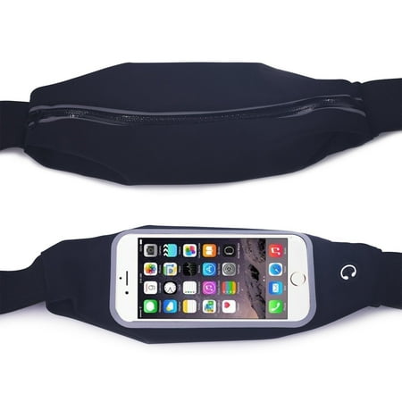 Apple iPhone 8 / iPhone 8 Plus /iPhone X / iPhone 7 / iPhone 7 Plus / iPhone 6 6s 6 Plus 6s Plus Waterproof Case Pouch Sports Jog Running Belt Waist Pack Bag - (Best Running Belt For Iphone)