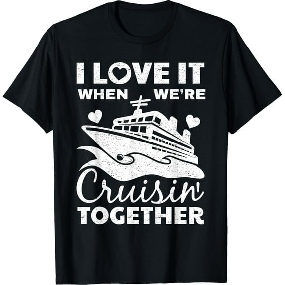 Cool Cruise Art Men Women Cruise Ship Couple Family Vacation T-Shirt