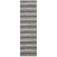 thumbnail image 3 of SAFAVIEH Marbella Christabella Striped Runner Rug, Grey/Chocolate, 2'3" x 8', 3 of 7