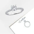 thumbnail image 6 of Created Forever Women's 1 1/6 CT Lab Created Diamond 14K White Gold Bridal Ring (G-H, VS1-VS2), 6 of 10