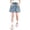 v#2Blue2, variant on Rggeeun Toddler Girls Denim Shorts With Front Pearl & Pockets Elastic Waist Wide Leg Above Knee For Summer Workout Daily Wear Fashion Bottoms,Blue,7-8 Years