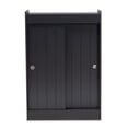 thumbnail image 3 of Baxton Studio Armoire à Chaussures d'Entrée en Bois à 2 Portes Finition Grise, 3 of 9