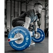 ProsourceFit Solid Rubber & Color Training Bumper Plates with Steel Inserts 10-55lb