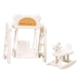 thumbnail image 4 of arctrm 1/12 Swing and Rocking Horse Toy Mini Playground Equipment Toy Pretend Fairy for white, 4 of 10