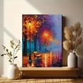 thumbnail image 6 of Qisvanset Autumn Park Lamppost Bench Canvas Wall Art 15.75x11.81 Inches, 6 of 8