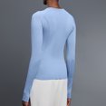 thumbnail image 5 of ZUKMRJPC Womens Long Sleeve Workout Tops Crewneck Slim Fit Yoga Athletic Shirt Lightweight Breathable Sports Running Tops with Thumb Hole, 5 of 8