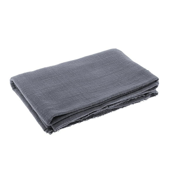 1 Yard Soft Linen Cotton Fabric 50'' Wide for Clothing Pants Curtains Making Deep Gray