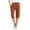 Brown, variant on Women's Knee Length Capri Pants cotton linen drawstring capris Solid Color High Waist Casual Summer Pant Clearance Capris for Women 7.00