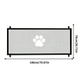 thumbnail image 5 of Portable Foldable Pet Gate, Dog Fence Barrier, Punch-Free Installation, Household Protection for Doorways, Stairs, and Hallways, 1-Pack, White, by Ihhxbz, 5 of 9