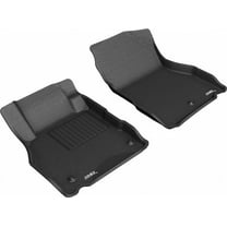 3D MAXpider 2018-2024 Fits Nissan Kicks 1st Row Black Kagu Carbon Fiber Embossed Pattern Floor Mat L1NS11011509