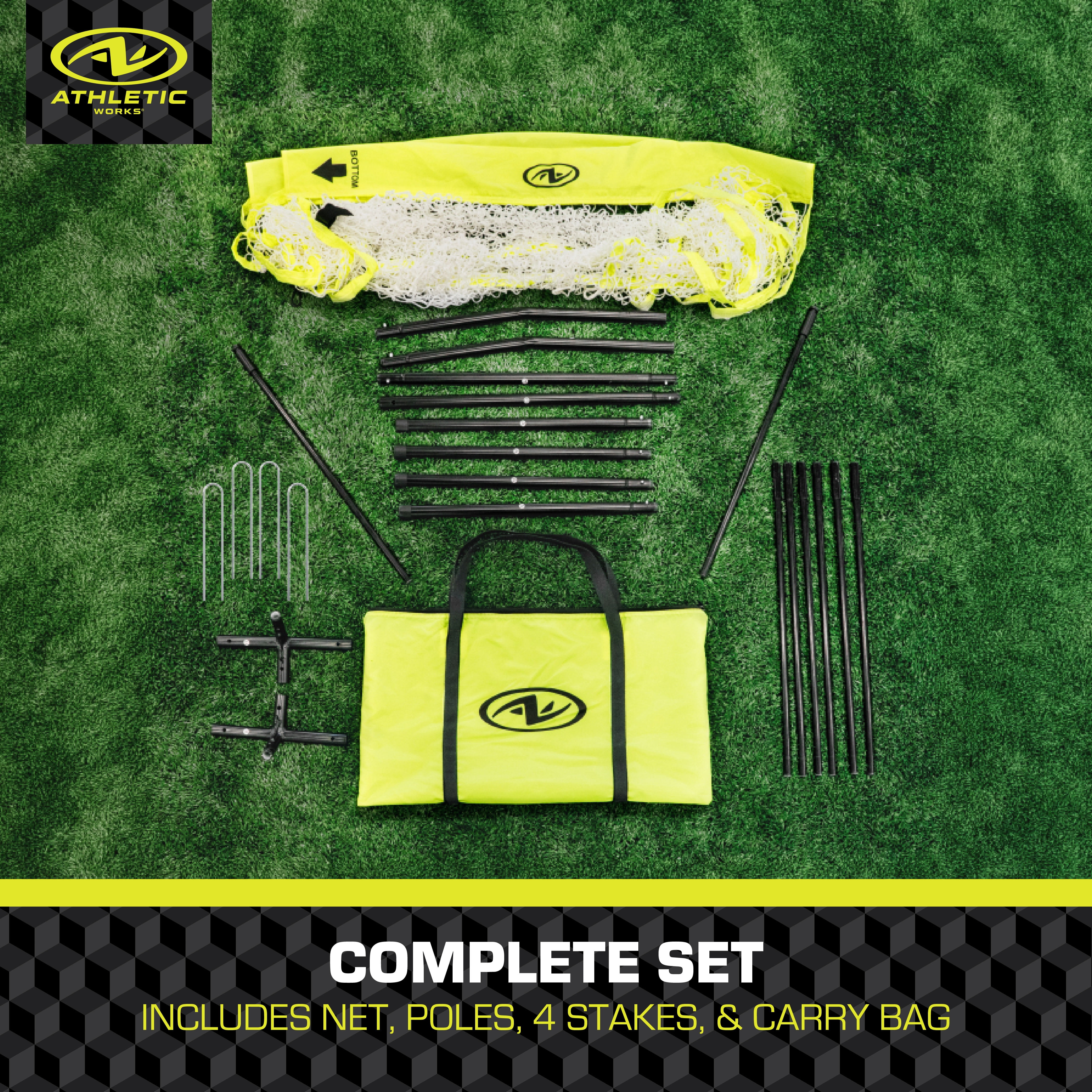 Athletic Works 7 ft. x 7 ft. Hit and Pitch Training Net for Baseball and Softball