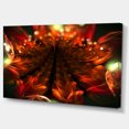 thumbnail image 2 of Fleurs Orange Fractales Abstraites - Impression sur Toile Florale, 2 of 4
